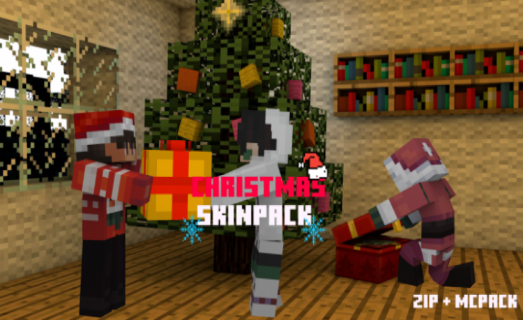 MCPE/Bedrock Christmas Skinpack [NEW] [15 Skins]