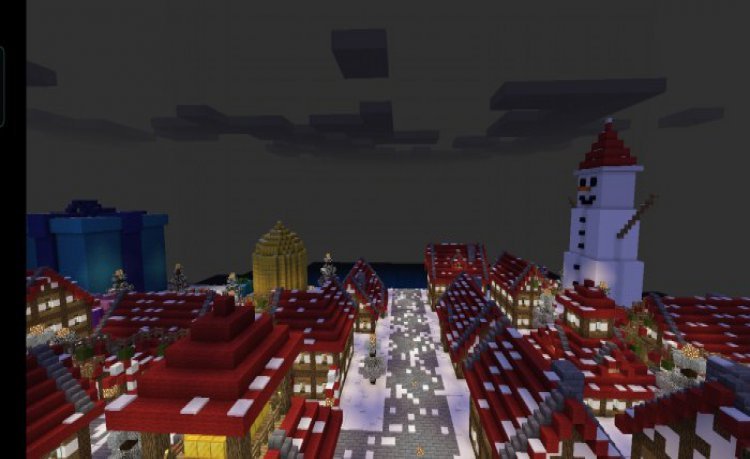 MCPE/Bedrock Christmas Village Map (Restored)