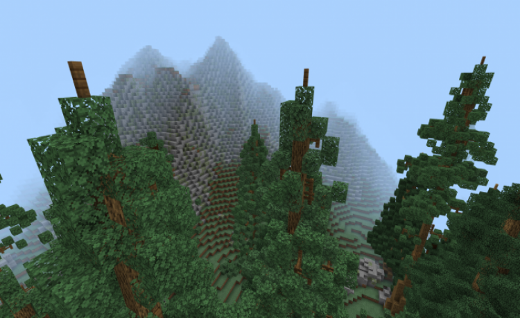 MCPE/Bedrock Custom Generated Pine Forest (RTX Friendly)