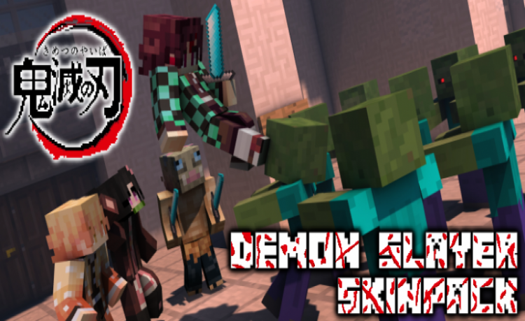 MCPE/Bedrock Demon Slayer SkinPack [45 Skins] [New]