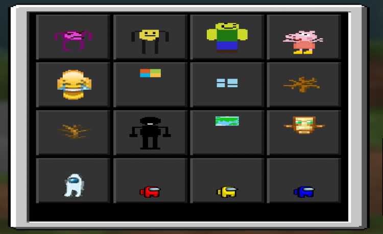 MCPE/Bedrock Flat Skins Skin Pack v.4.0 - Amognus Update Guys!