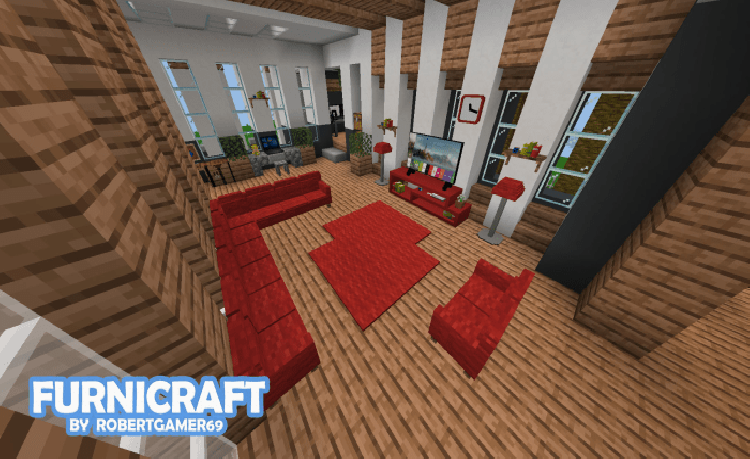 MCPE/Bedrock FURNICRAFT 3D BLOCK