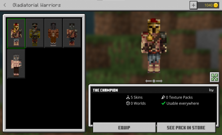 MCPE/Bedrock Gladiatorial Warriors