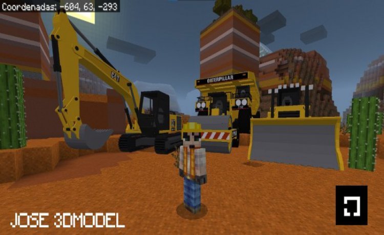 MCPE/Bedrock Bulldozer Heavy Machine