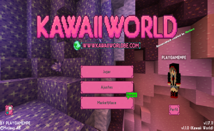 MCPE/Bedrock Kawaii World! | Texture Pack - Caves & Cliffs: Part I