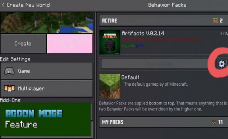 MCPE/Bedrock Kiyoshi's Artifacts Addon V.0.2.21