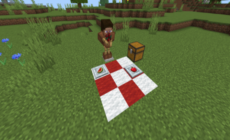 MCPE/Bedrock Placeable Food Add-on
