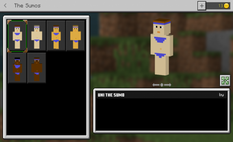 MCPE/Bedrock Sumo Masters Skinpack