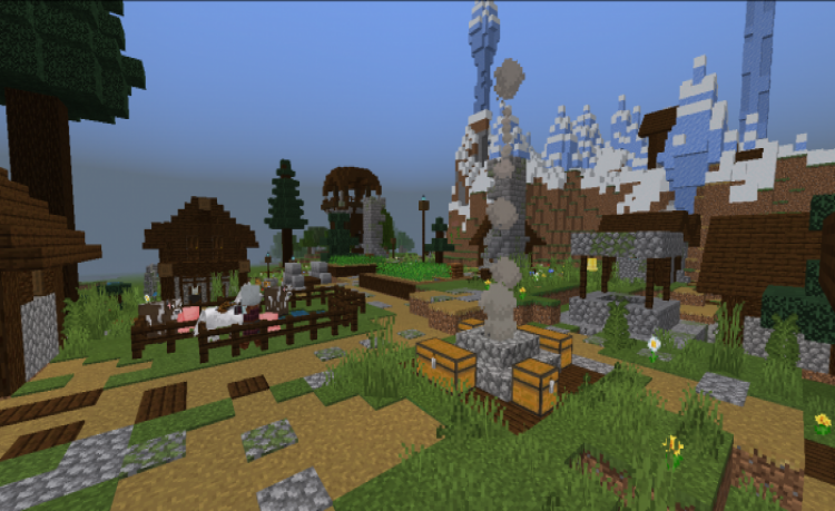 MCPE/Bedrock The Pillager Village (Map)