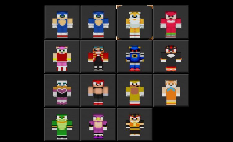 MCPE/Bedrock The Ultimate Sonic Skin Pack [Update!]