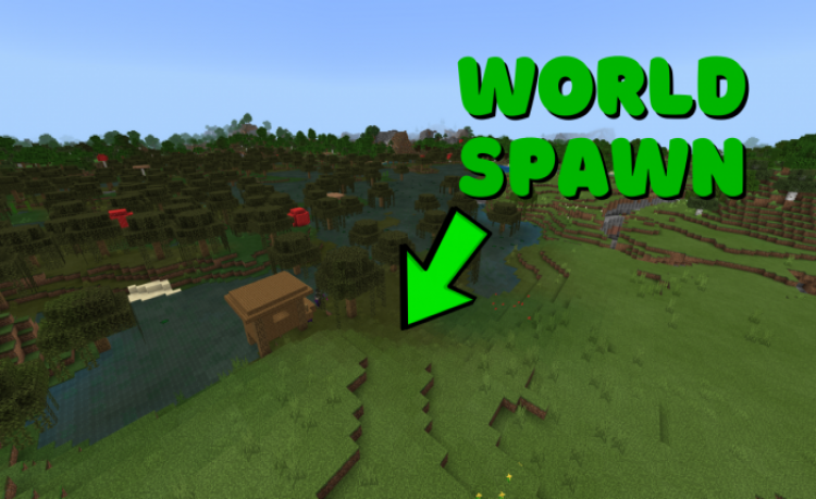 MCPE/Bedrock Witch Hut AT Spawn (Finally!)