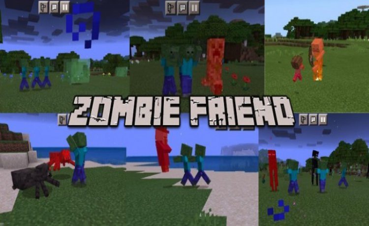 MCPE/Bedrock Zombie Friend Add-On