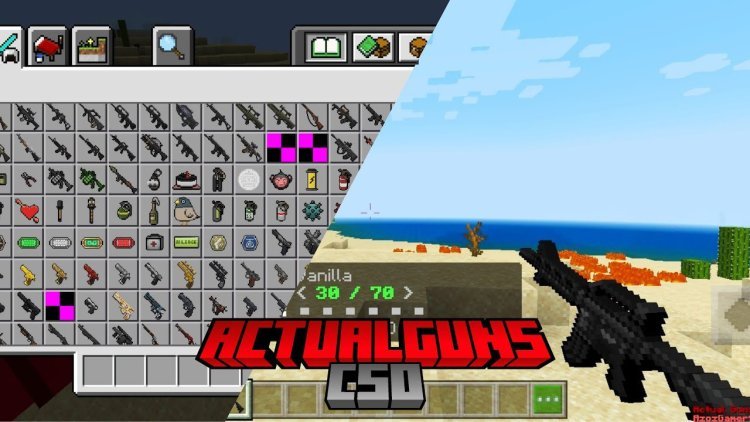 Actual CSO Guns Minecraft Addon/Mod For 1.20+